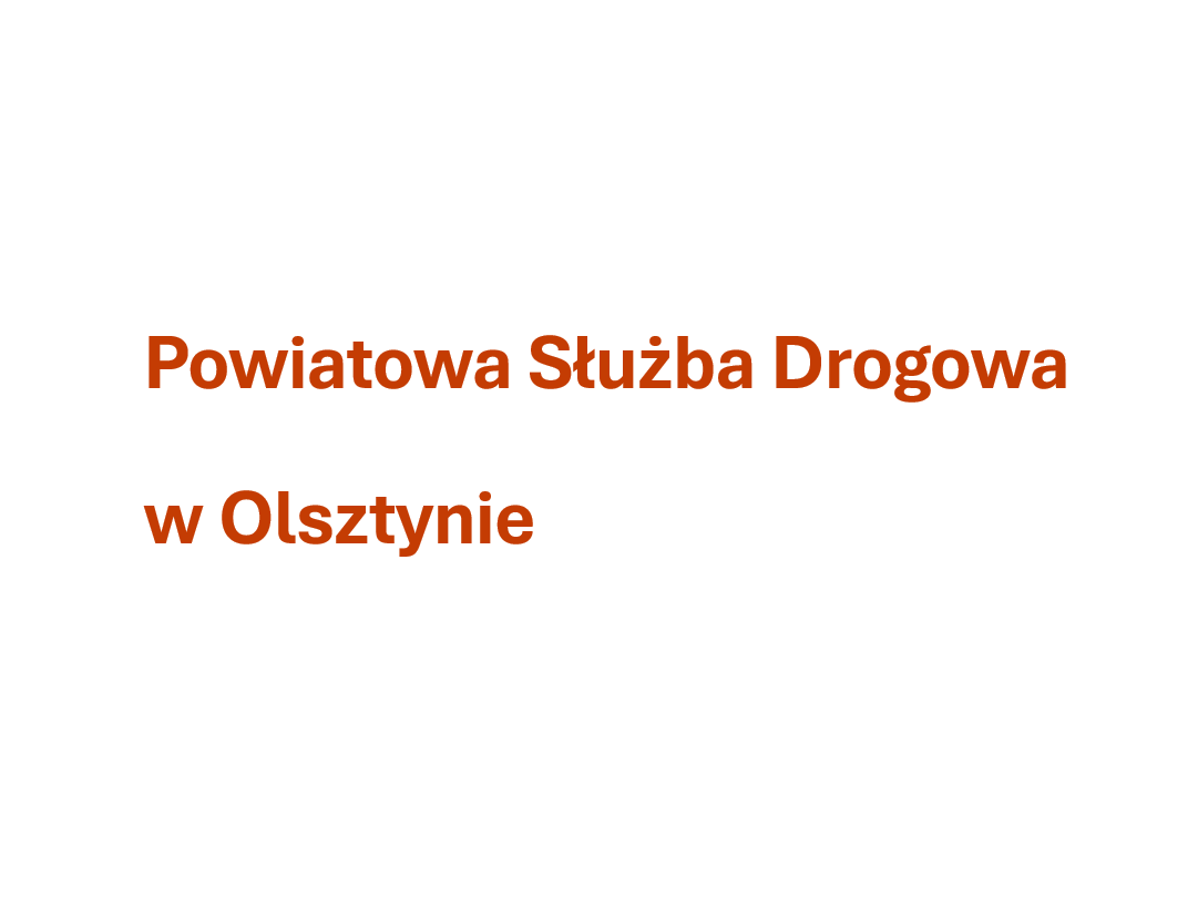 Logo Powiatowej Służby Drogowej w Olsztynie